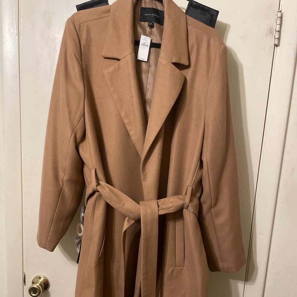 Banana Republic Camel Belted Trench Coat